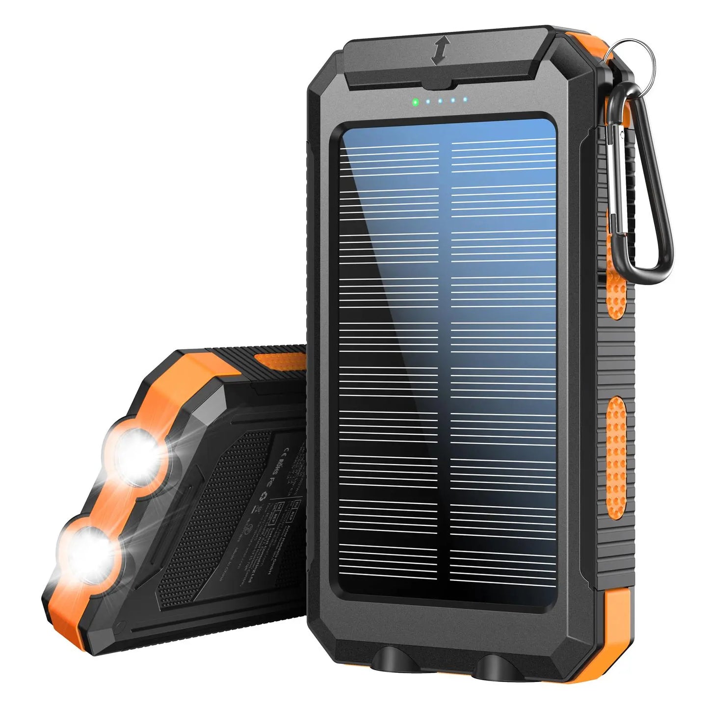 10000Mah Portable Solar Power Bank for Mother'S Day Gift, Dual USB Output Port Waterproof Power Bank with Flashlight, Protable Wireless Car Charger, Solar Power Bank Charger for Iphone & Android Phone Tablet Smart Watch for Spring Camping