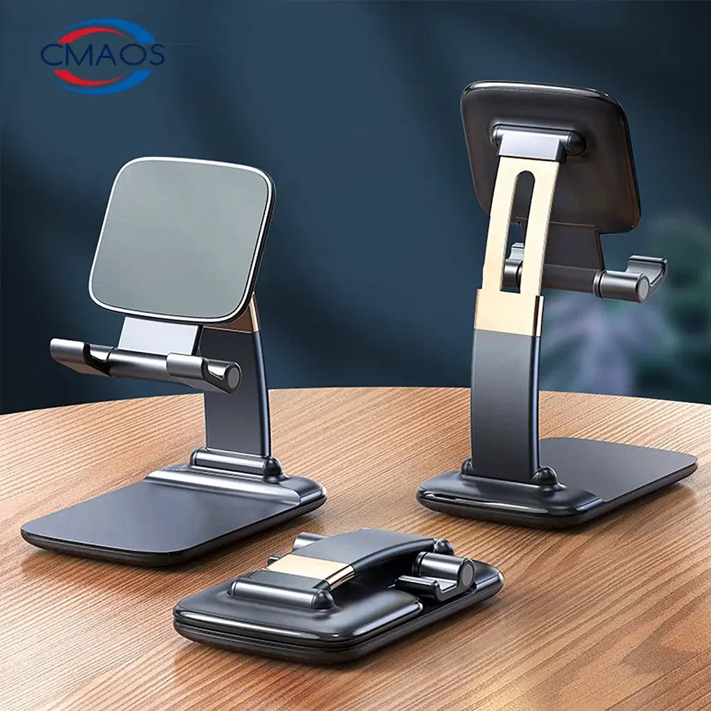 Foldable Metal Desktop Mobile Phone Stand for Ipad Iphone 13 X Smartphone Support Tablet Desk Cell Phone Portable Holder Bracket